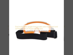 Occhiali di sicurezza a doppio stampo che forniscono controllo della nebbia e ventilazione aggiuntivi con lenti resistenti agli urti