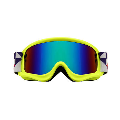 Colorful Plain Anti Fog Wind Proof Snow Ski Goggles For Kids